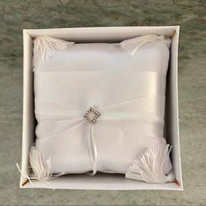 Wedding Ring Bearer Pillow Rhinestone